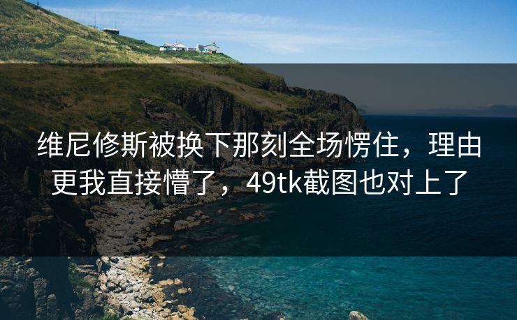 维尼修斯被换下那刻全场愣住，理由更我直接懵了，49tk截图也对上了